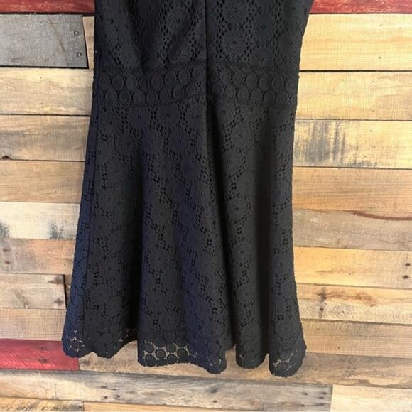 Charter Club Black Crochet Dress Size Medium‎ Petite - Picture 4 of 12